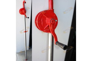 HEAVY DUTY ROTARY 55 GALLONS SELF PRIMING GAS OIL FUEL HAND PUMP